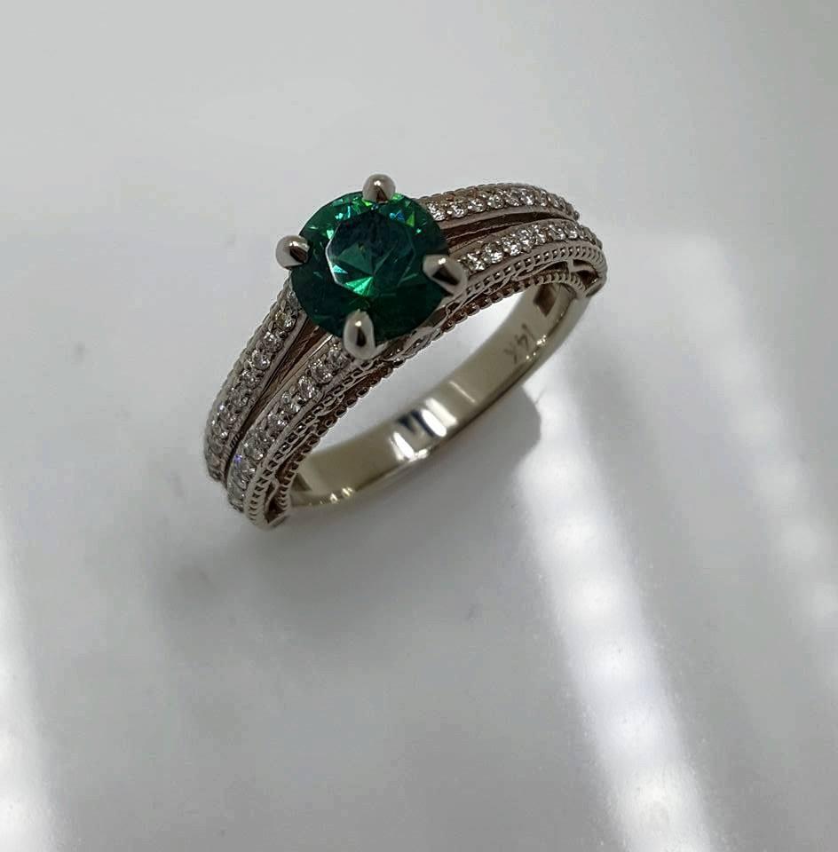 Emerald Diamond Ring